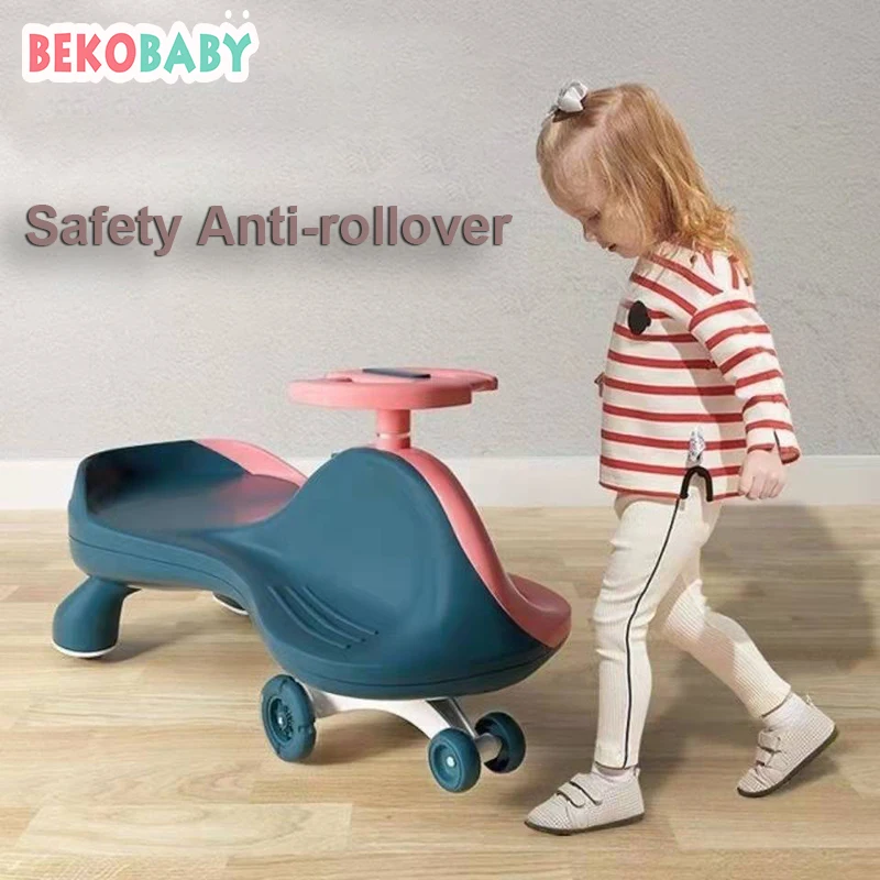 

Children Swing Car Ride On Car Kid Twist Car Baby Scooter Anti Rollover Tricycle Original Plasma Car Mute Walker Universal Wheel