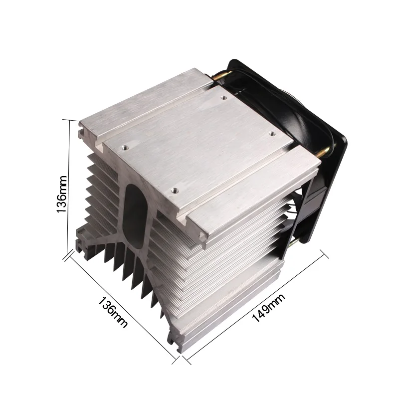 60-80A радиатор для трехфазного твердотельного реле алюминиевый Y-110 ssr с