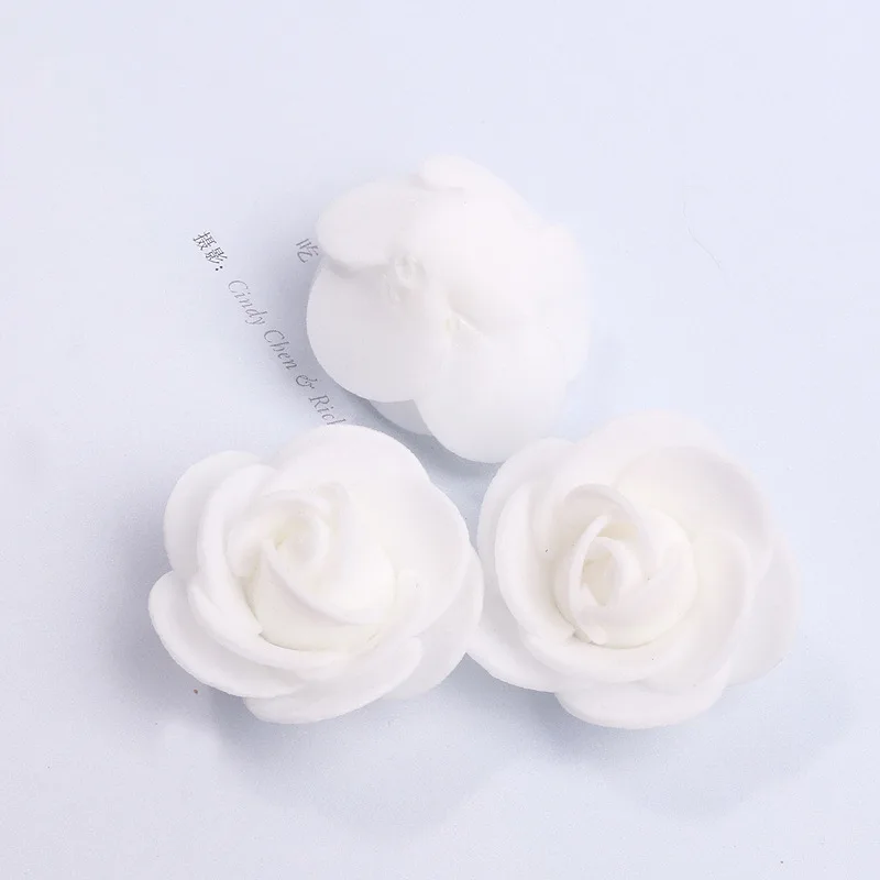 

50pcs/lot Artificial Flower PE Rose Flower Head Wedding Party Home Decoration DIY Wreath Scrapbook Craft Gift Box Fake Flower