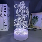 Светодиодный ночсветильник в стиле аниме Fire Force для спальни, Подарочный цветной ночсветильник для манги, 3d лампа Fire Force