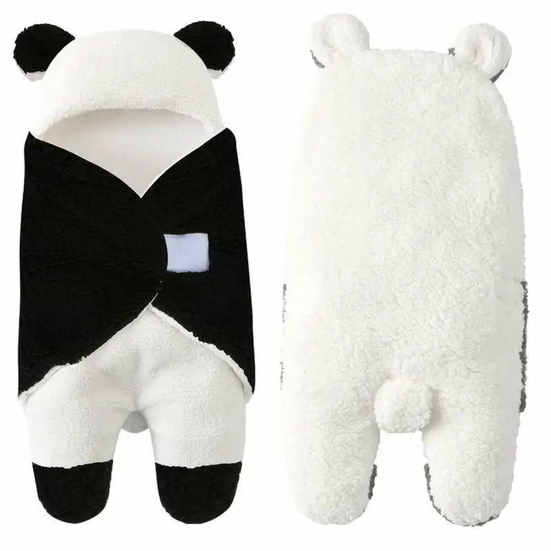 Зимнее осеннее детское одеяло с пандой для новорожденных Пеленальный спальный