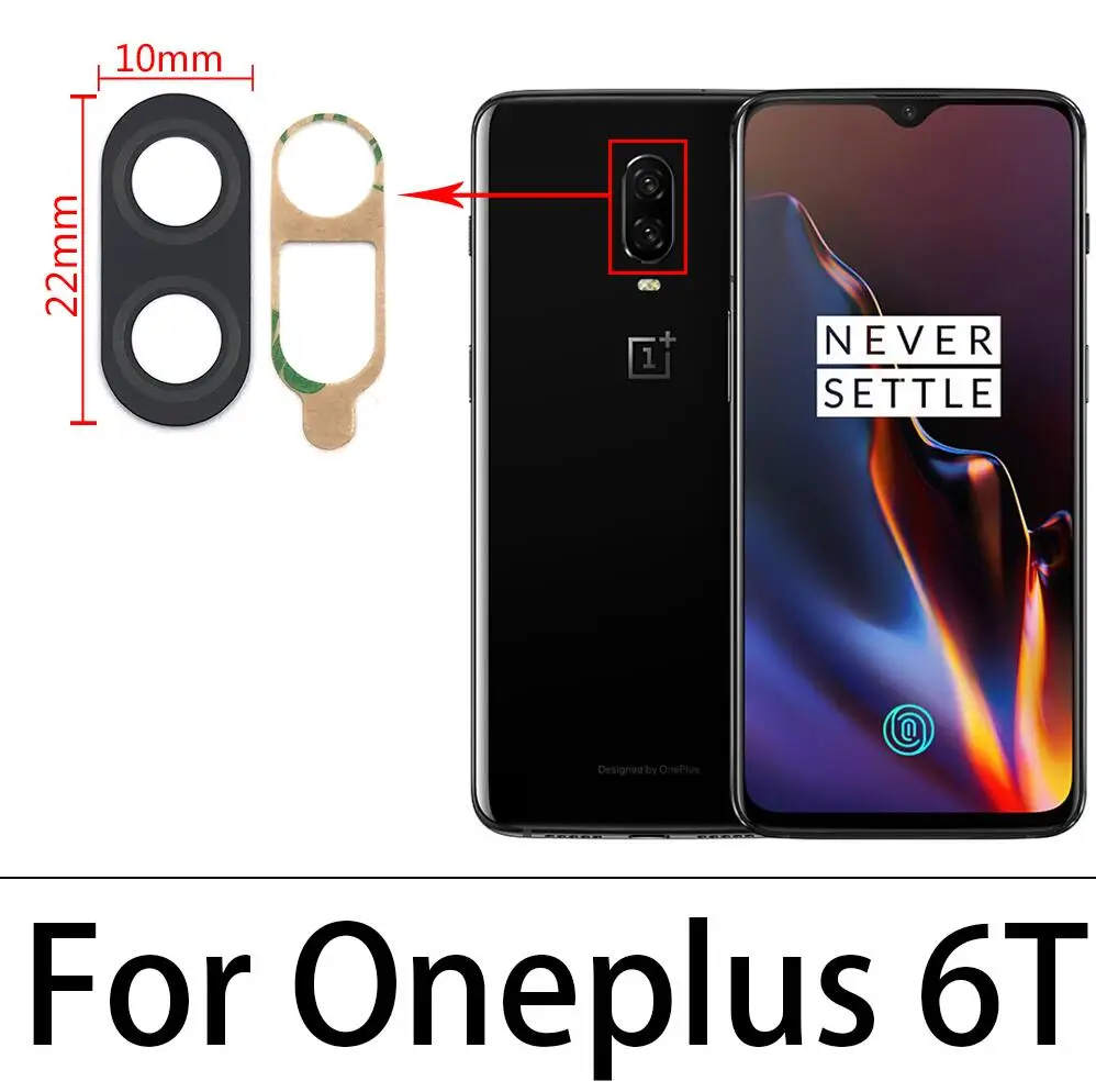 Стеклянный объектив для камеры Oneplus 9Pro 6 6T 7 7T 8 Pro 8T 5 5T 3 3T Nord N100 | Мобильные телефоны