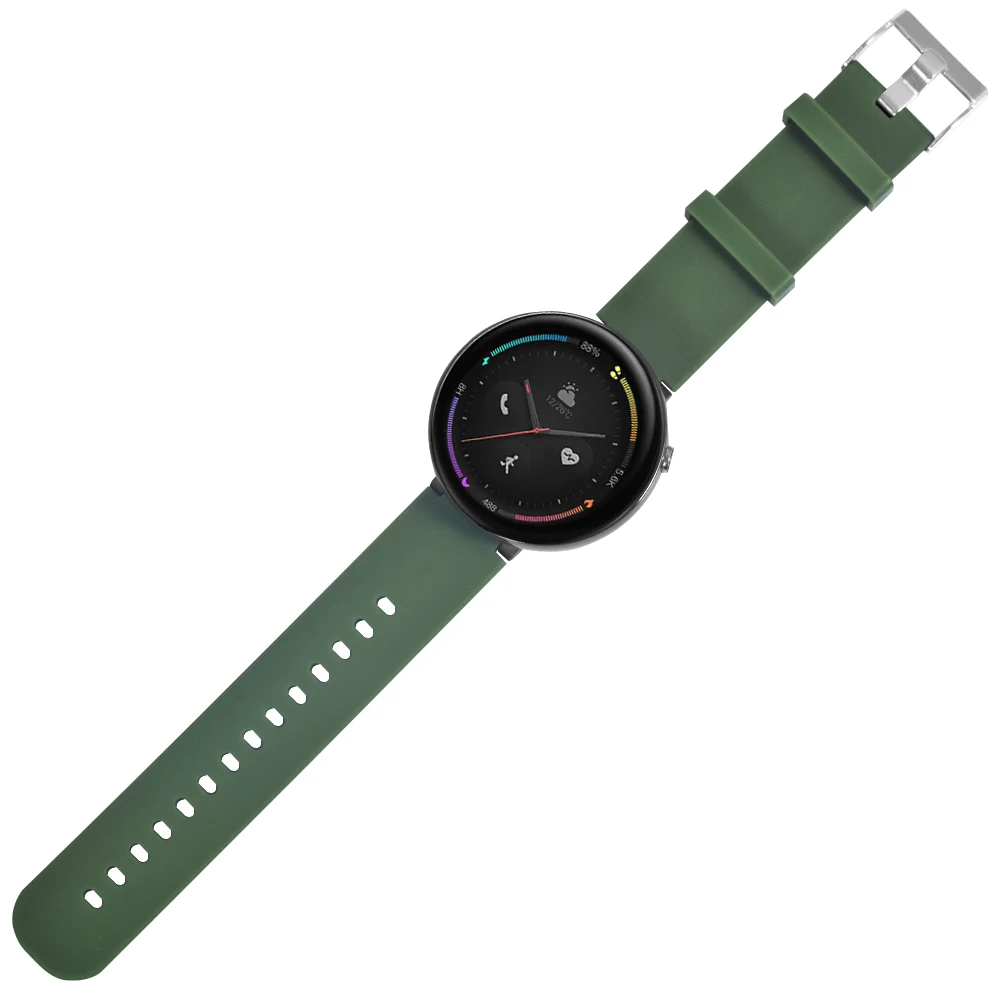 HANGRUI для Xiaomi Huami Amazfit Watch 2/Amazfit Verge 2/A1807 мягкий силиконовый спортивный ремешок на запястье ремешок быстросъемный браслет