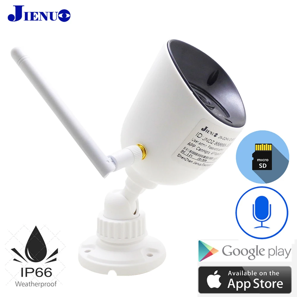 JIENUO Wi Fi Ip камера Auidio 720P 1080P HD наружная Водонепроницаемая беспроводная