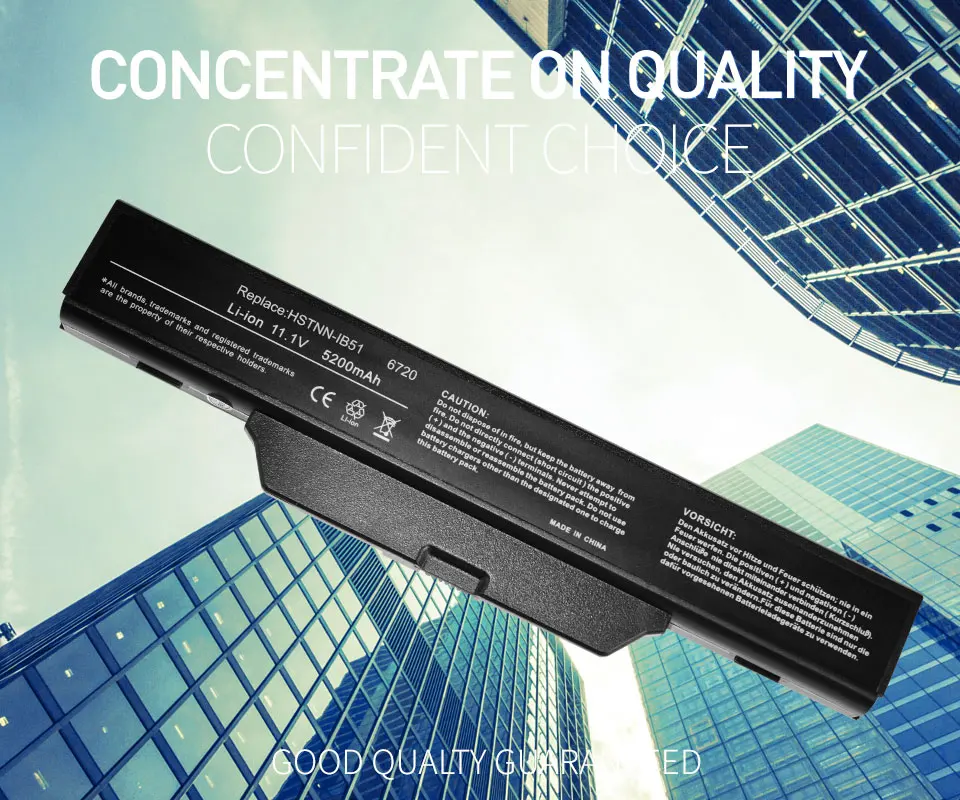 5200 мАч 11,1 В 6 ячеек Батарея для COMPAQ 510 511 610 615 6735S 6720S 6730S 6820S 6830S для струйного принтера Hp HSTNN-IB51 HSTNN-IB62