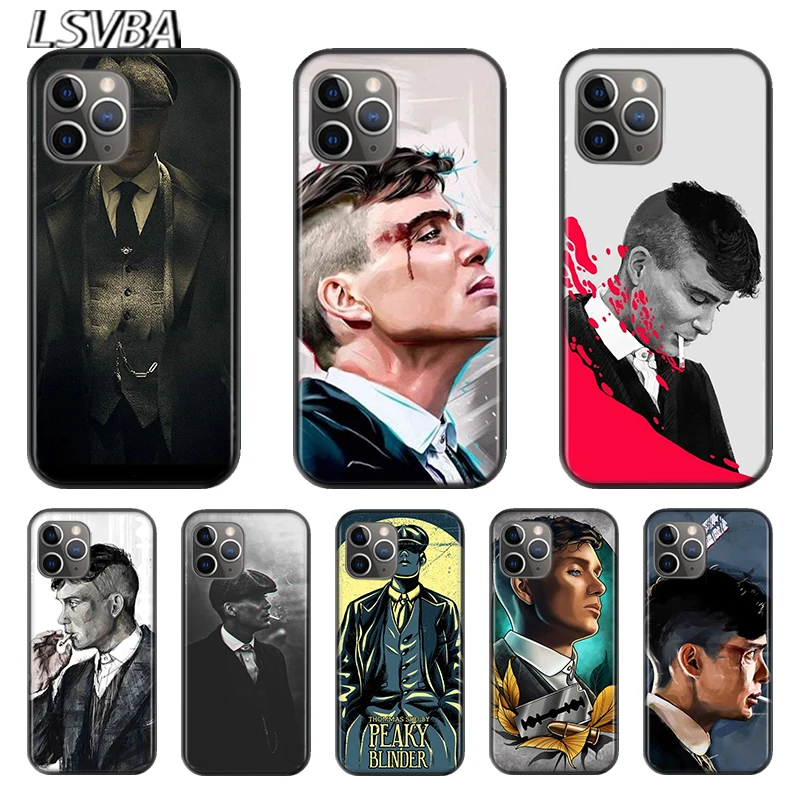 

Gangster Tommy Shelby For Apple iPhone 12 11 XS Pro Max Mini XR X 8 7 6 6S Plus 5 SE 2020 Black Silicone soft Cover Phone Case