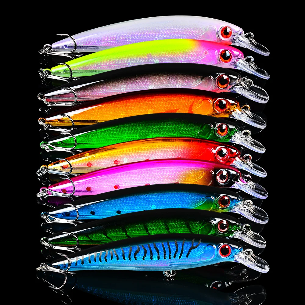 1 шт. 11 см 13 8 г Topwater Minnow рыболовные приманки плавающий лазер Твердые