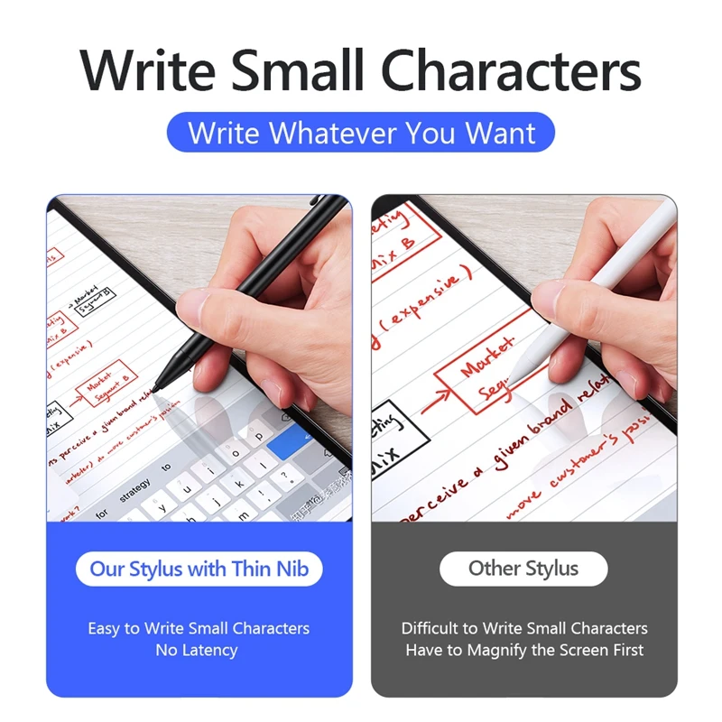 

Stylus Pen Press Pen for iPad Air4 10.9 iPad 8 iPad Pro 11 12.9 Smart Stylus Capacitive Pen Stylus with Automatic Sleep