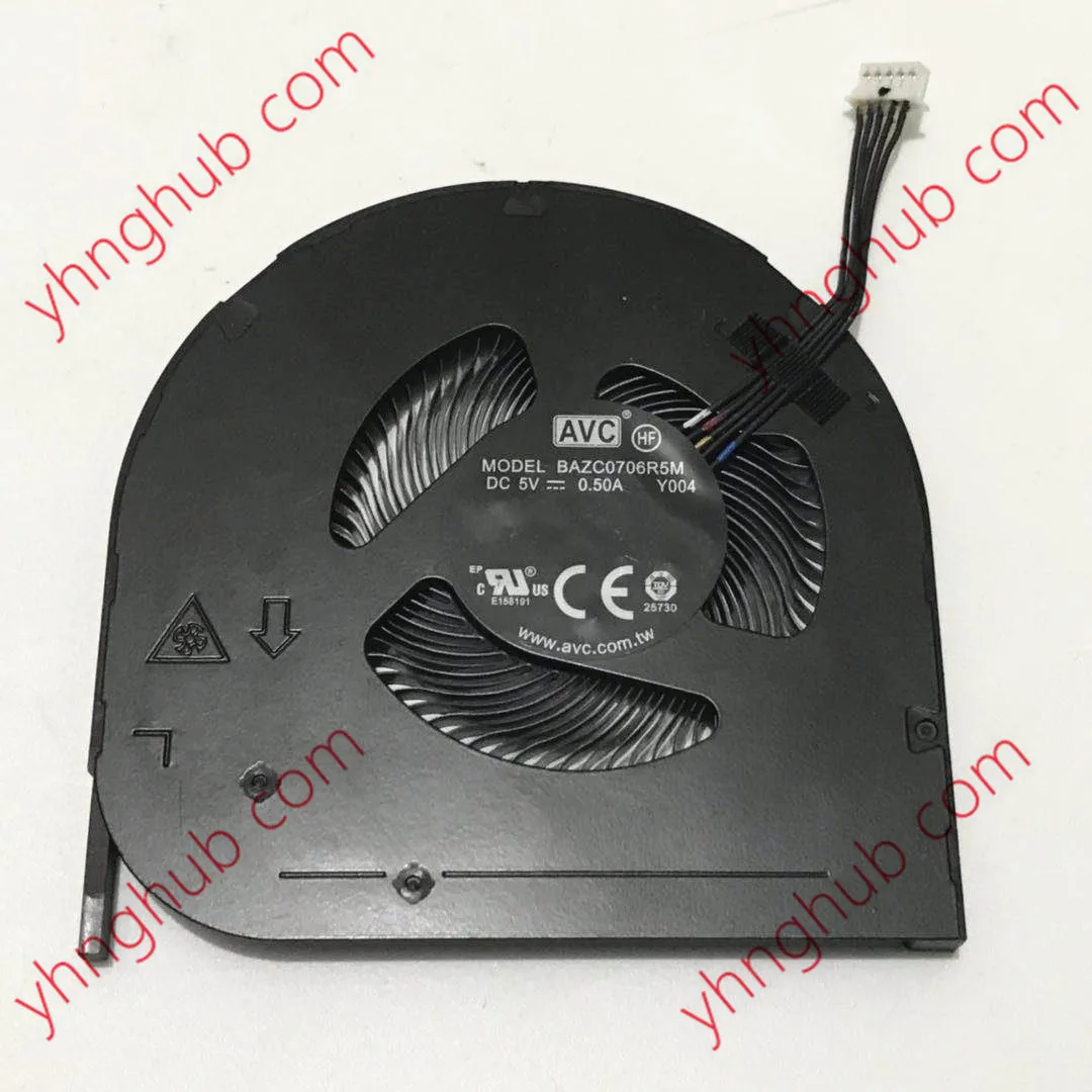 AVC BAZC0706R5M Y004 01LW143 DC 5V 0.5A 5-проводной Вентилятор охлаждения сервера