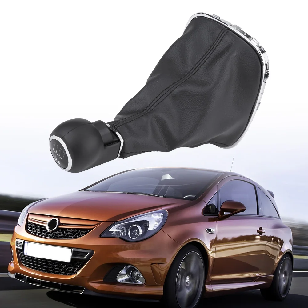

Car Gear Shift Knob Lever Stick Gaiter Boot Cover 6 Speed Gear Knob Gaiters Full Kit Gear Shift Knobs For Opel Corsa D