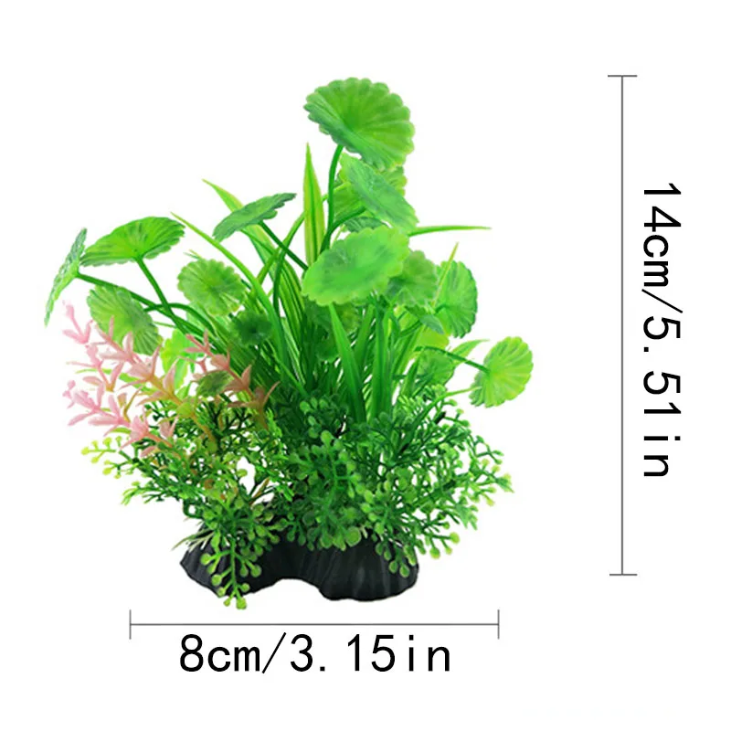 

Artificial Underwater Plastic Plants Aquarium Fish Tank Aquatic Fake Shrub Green Water Grass Viewing Simulation Decoration