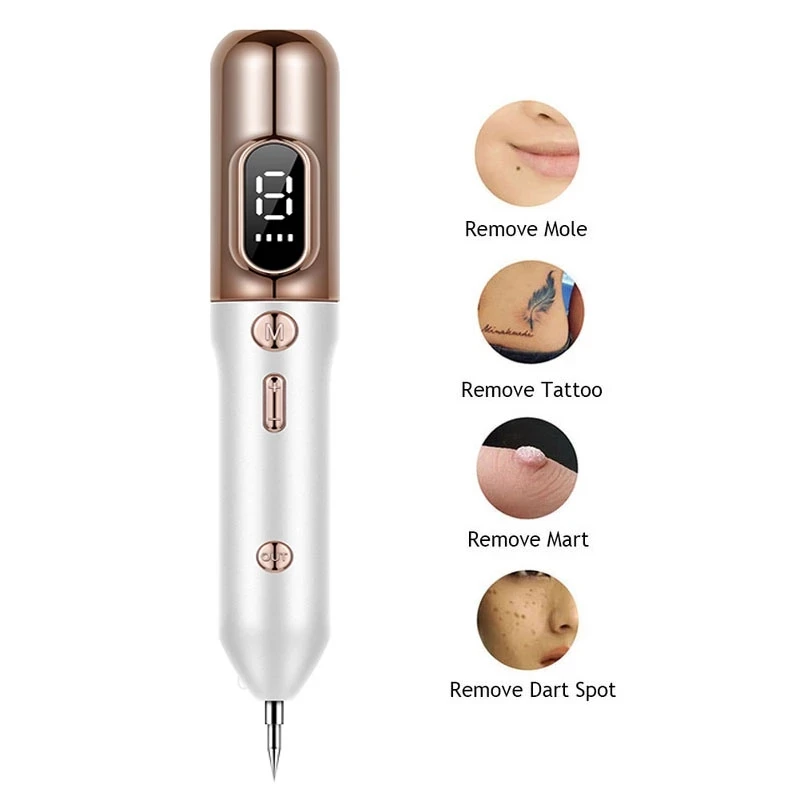 

LCD Plasma Pen Tattoo Mole Removal Machine 9 Level LED Lighting Face Care Tag Removal Laser Freckle Pen Wart Dark Spot Remover