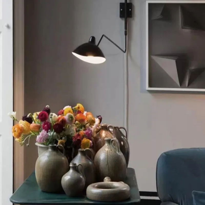 

Lighting 2-Arm Rotating Sconce Wall Lamp Modern Wall Light Lamp (Black or White Color )Free shipping!