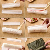 3 pcsset diy roller sushi roll mold making meat vegetables laver rice kitchen accessories kit home tools new