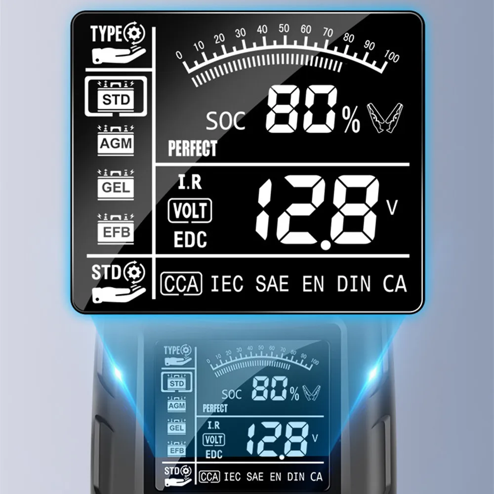Car Truck Battery Tester 12V 24V System Analyzer 2000CCA Charging Cranking Test Tools for the |