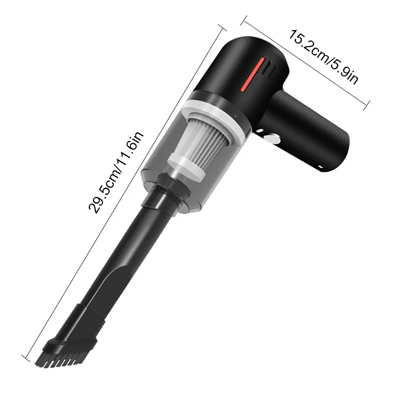 

Portable Wireless Car Vacuum Cleaner Usb Rechargeable 5500pa 120w Led Lighting Strong Car Vacuum Cleaner Car/Home Cleaning