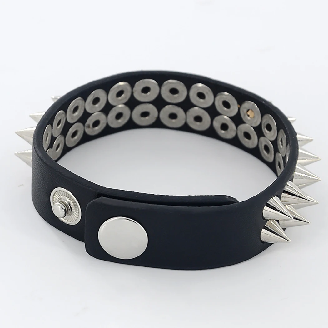 Браслет-гвоздик в готическом стиле для мужчин и женщин изящный заклепки-шипы из