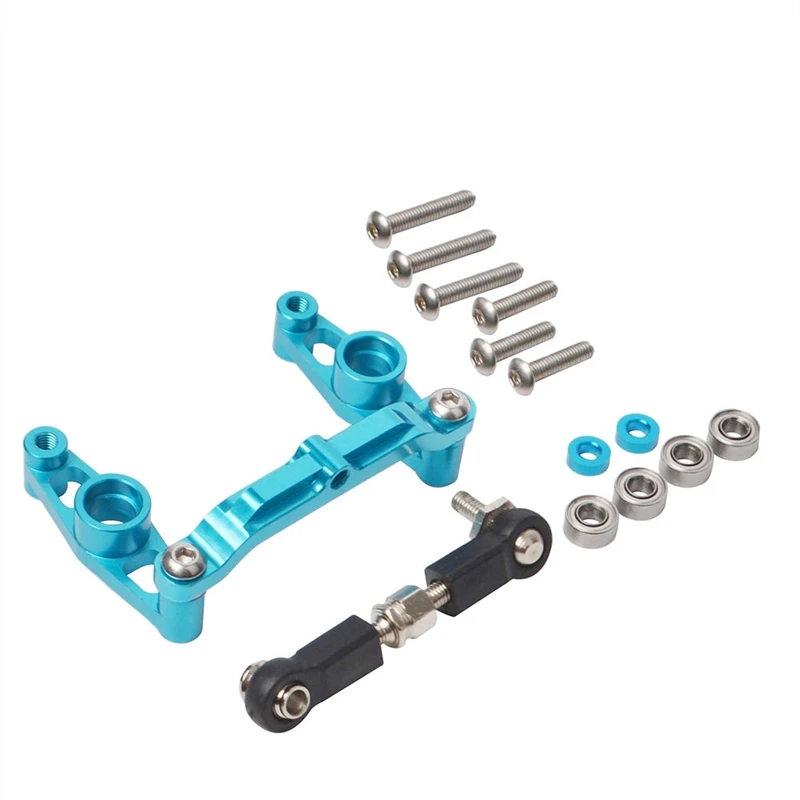 

Aluminum Alloy Ball Bearing Crank Steering Set for Tamiya TT02 TT-02 1/10 RC Car Upgrade Parts Accessories