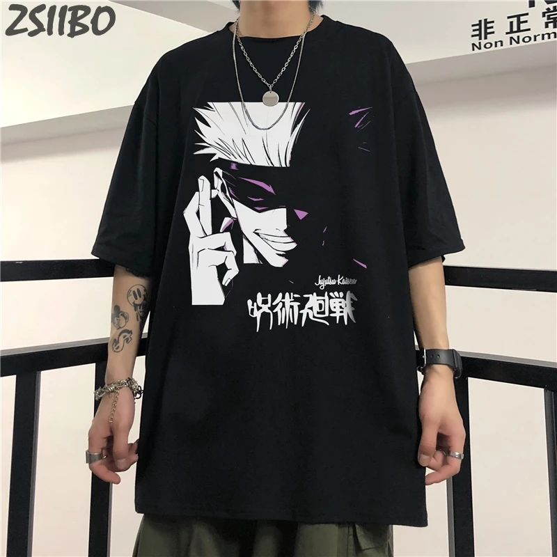 Мужская футболка Jujutsu Kaisen Gojo Satoru летняя крутая унисекс с короткими рукавами
