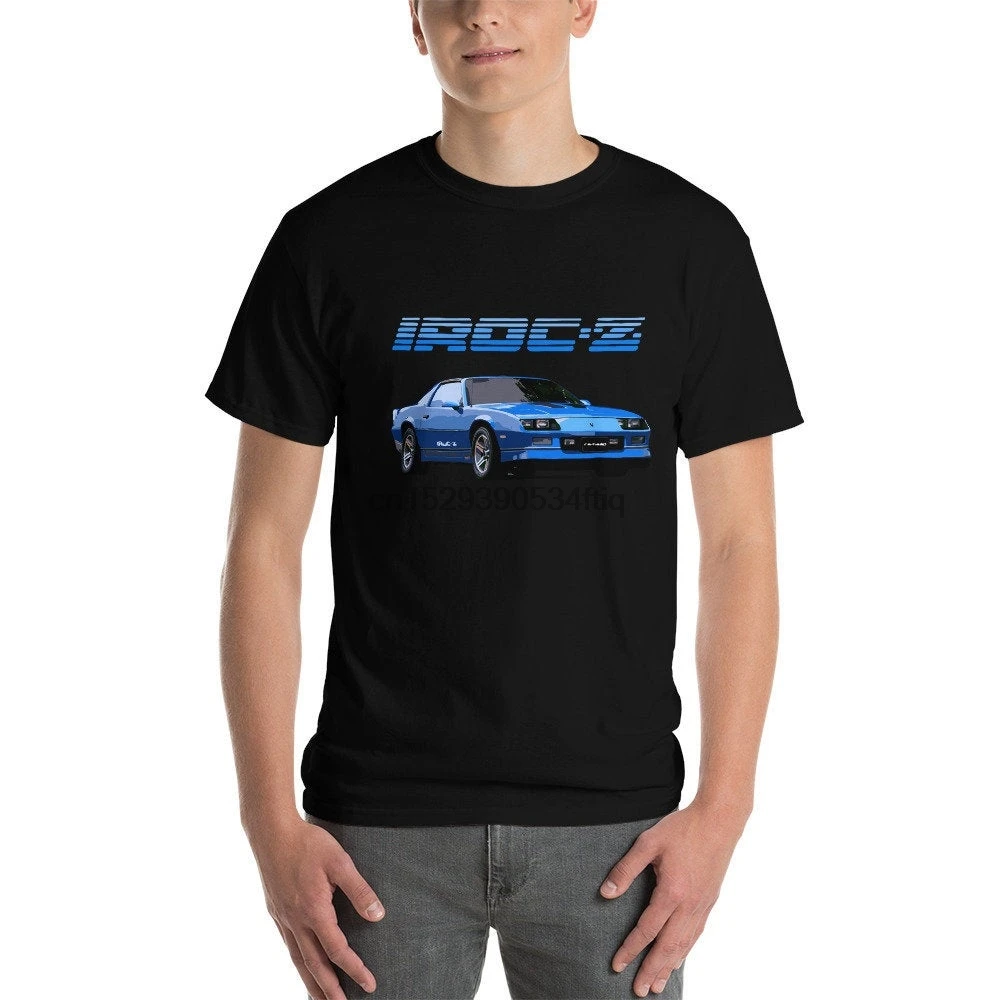 1980 голубая футболка Camaro IROC Z |