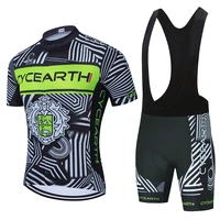 cycearth 2021 cycling jersey set mens cycling clothing sportswear bicycle with cycle clothes wear bib shorts set breathable
