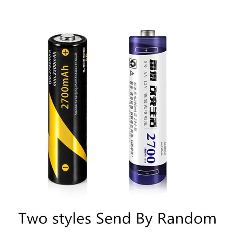 Leise 8 шт. AA 2700 mah аккумуляторная батарея 1 2 v NIMH 2a батареи с чехлом для высокой