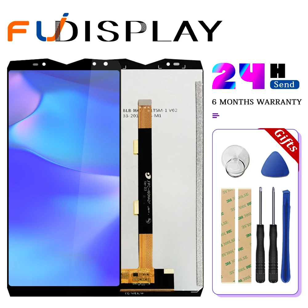 Для Ulefone Power 5 ЖК дисплей и кодирующий преобразователь сенсорного экрана в сборе