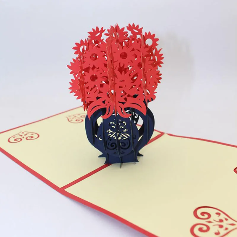 3D открытки для вечерние 1 шт. поздравительные ко Дню Святого Валентина любовнику