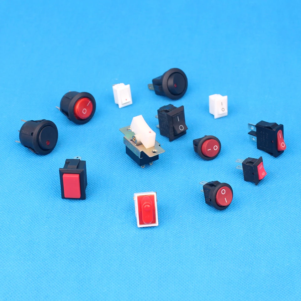 3PIN Овальный переключатель ВКЛ-ВЫКЛ однополюсный однопозиционный переменный ток