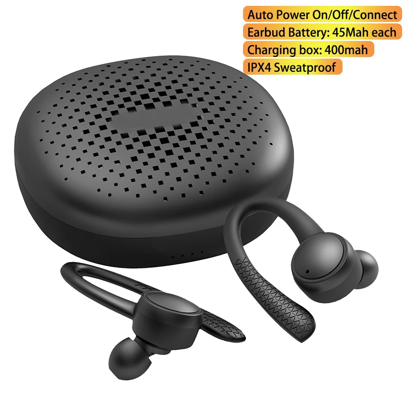 

Беспроводные наушники Tws, Bluetooth 5,0, стерео, для гонок, микрофон, водонепроницаемые
