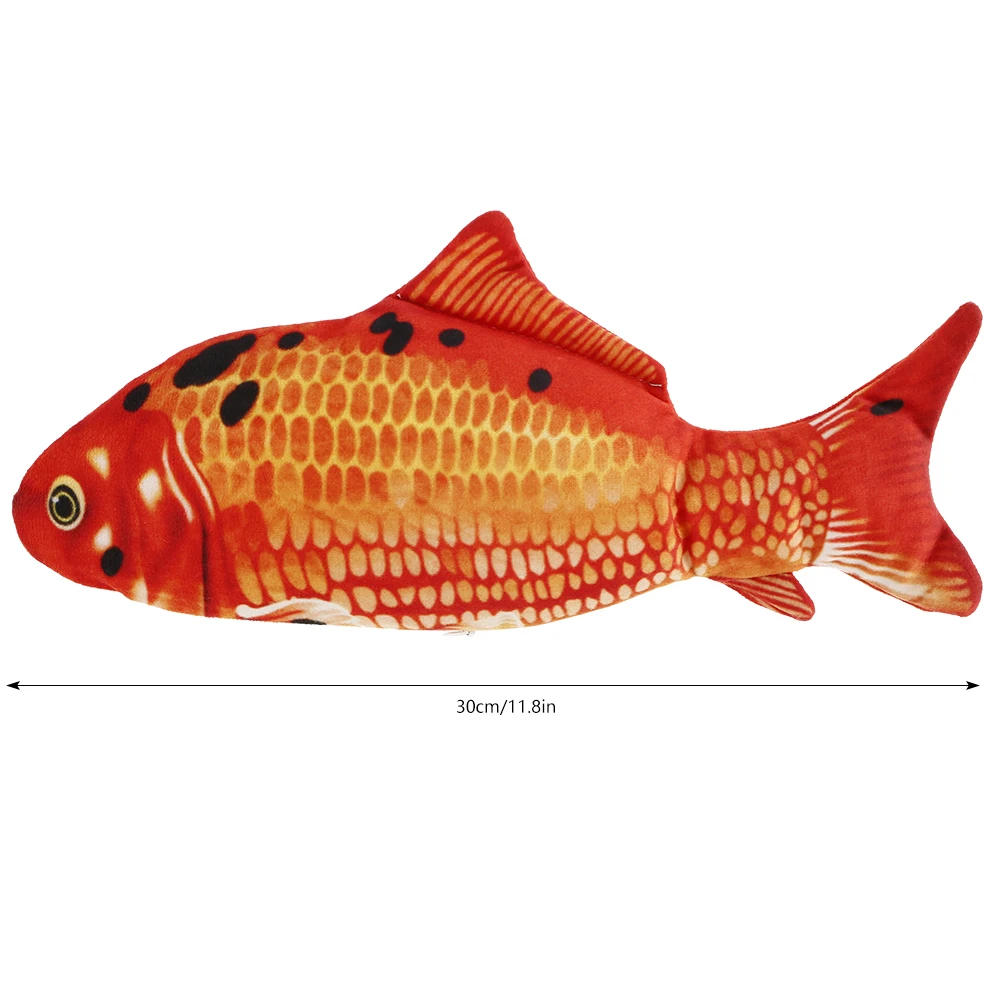 

3D Simulation Fish Cat Electric Fish Toy USB Charging Moving Fish Toys for Pet Playing Toy Supplies Floppy Cats Toys Interactive