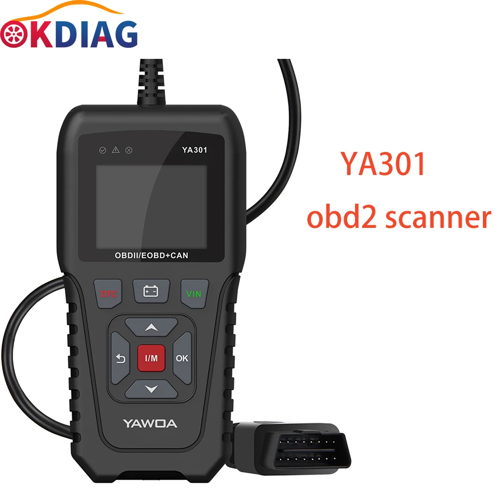 OBD2 сканер YA301 OBDII считыватель кодов полная функции для проверки освещения