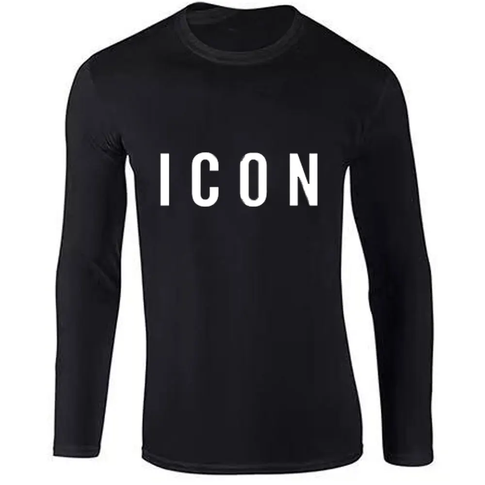 2019 Лидер продаж модная брендовая футболка с длинным рукавом для мужчин