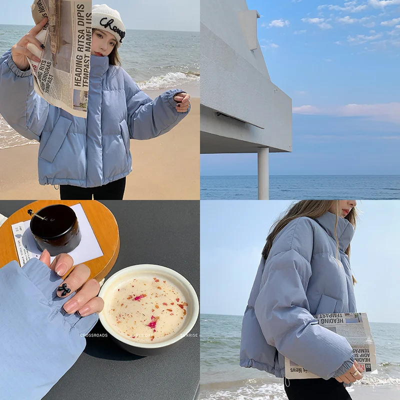 Hu Chuliang Хлеб Супермен зимняя короткая пуховая хлопковая куртка для женщин 2021