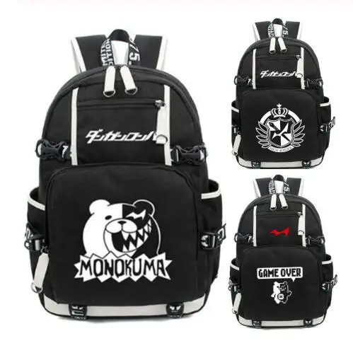 Anime Danganronpa Monokuma Backpack Bag Rucksack Mochila Schoolbag For School Book Boys Girls Student Travel | Багаж и сумки