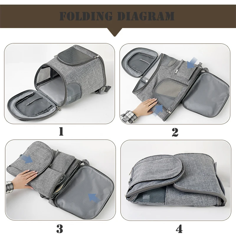 

Carrier for Dogs, Cat Backpack Ventilated Design Breathable Pet Cage Cat Bag for Travel Dog Accessories Puppy Supplies