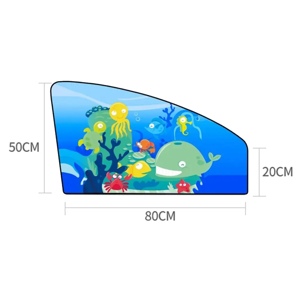 

1PC Magnetic Car Side Window Sunshade Curtains Auto Windows Sun Visor Animal Pattern Blinds Cover Adjustable Sun Shade