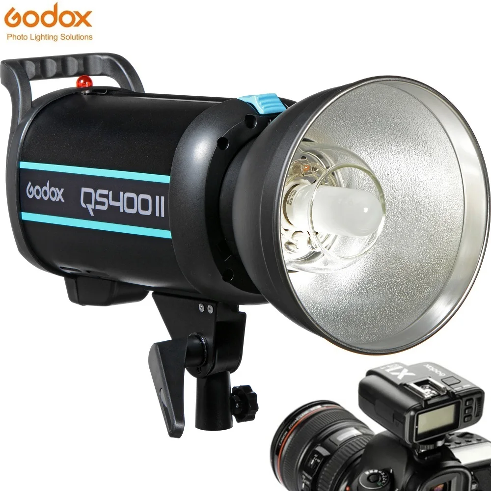 Профессиональный студийный стробоскоп GODOX QS400II QSII 400Ws 2 4G светильник для