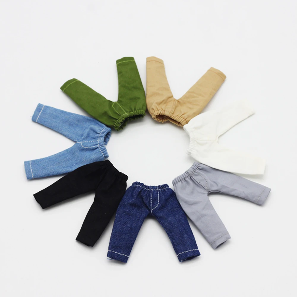 Denim Long Pants Doll Tights Leggings For OB11 1/12 BJD Clothes Accessories | Игрушки и хобби