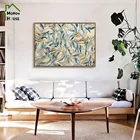 Картина на холсте с листьями сакндинавского дерева для гостиной, декоративный плакат в скандинавском стиле, украшение для стен, домашний декор