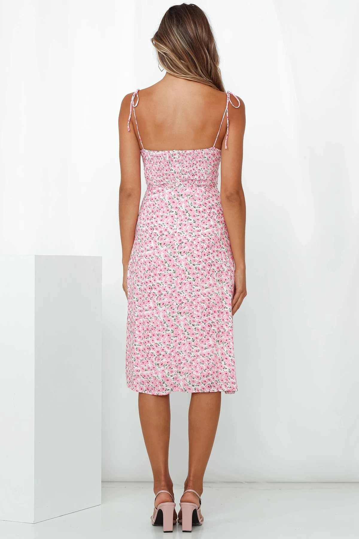 

Sling Sleeveless Printed Midi Spring Summer Clothes Dress For Women'S Vetement Femme Nice Sukienka Sundress Vintage Casual Dress