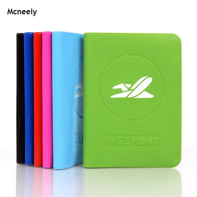 Цветной Держатель для паспорта Mcneely мужчин 3D дизайн кожаный дорожный кошелек из