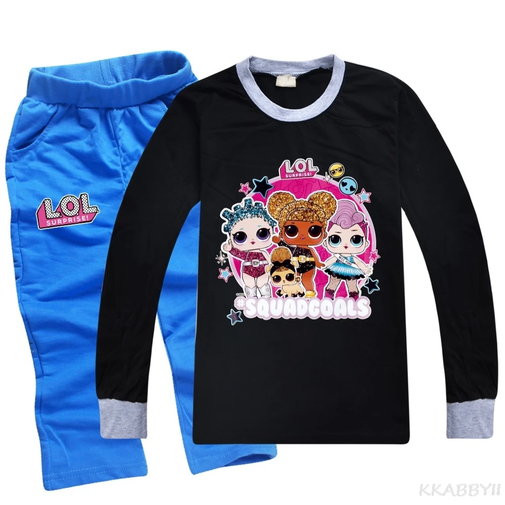 L.O.L. Детский комплект из футболки и брюк хлопка | Детская одежда обувь