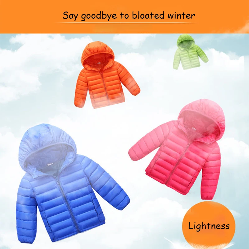 

Children's down jacket 2021 new white duck down hooded children's winter jacket boys and girls ultralight portable winter jacket