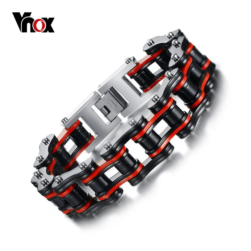Мужской браслет-цепочка Vnox из нержавеющей стали для мотоцикла | Украшения и