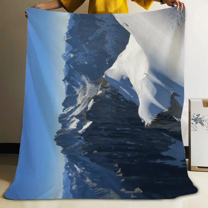 Prezzo Musife Custom Alps Mountain Flanella Coperta Progetta La Tua Coperta Coperte Di Flanella Per Divano Dropshipping Fai Da Te