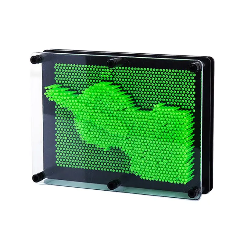 Креативный 3D клон ручная модель игрушки DIY ремесла трехмерная игла резьба картина Дети Мальчики Девочки Подарки на день рождения - Цвет: M-GN