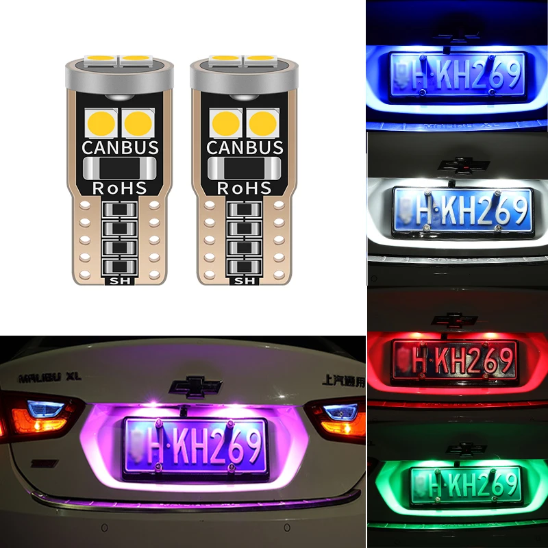 10 светодиодный т. T10 W5W LED Canbus Автомобильный номерной знак свет стояночный фонарь