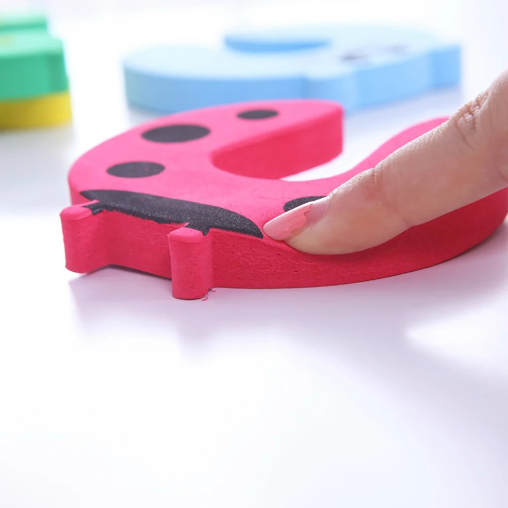 Детская безопасная дверная стопа с мультяшными животными защитная пробка для