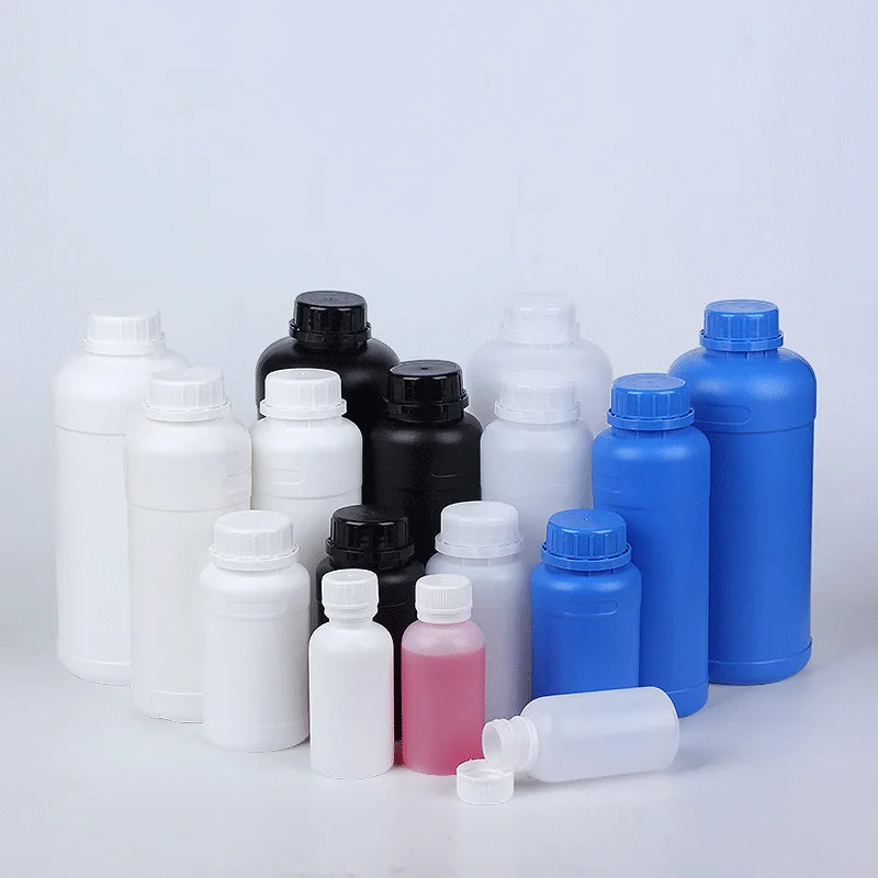 500 мл пустая круглая бутылка с крышкой из пищевого полиэтилена повышенной